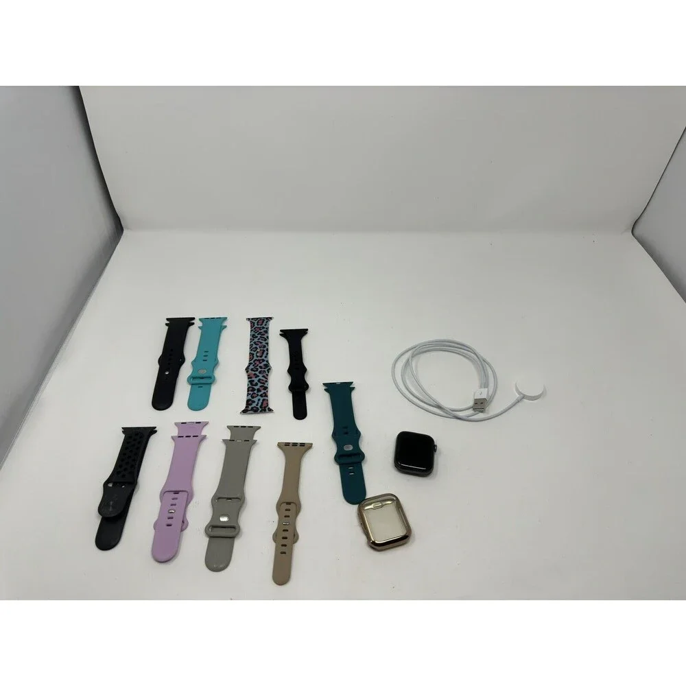 Apple Watch Series 4 Space Gray Aluminum Case 44 mm W/9 Bands - MU6L2LL/A